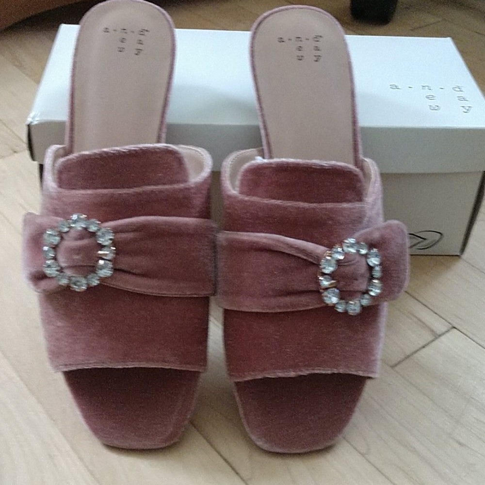 A New Day woman's Blush embellished sandals
